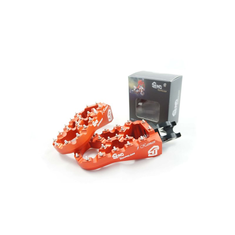 Footpegs adjustable #Kaiman KTM/ Beta/ Husqvarna/ Sherco/ Husaberg, orange