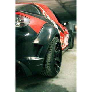 Mazda RX8 rear fender flares, widebody | +60 mm