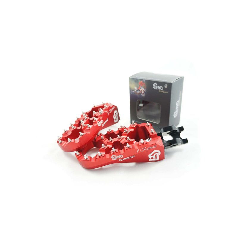 Footpegs adjustable #Kaiman Honda 02-, red