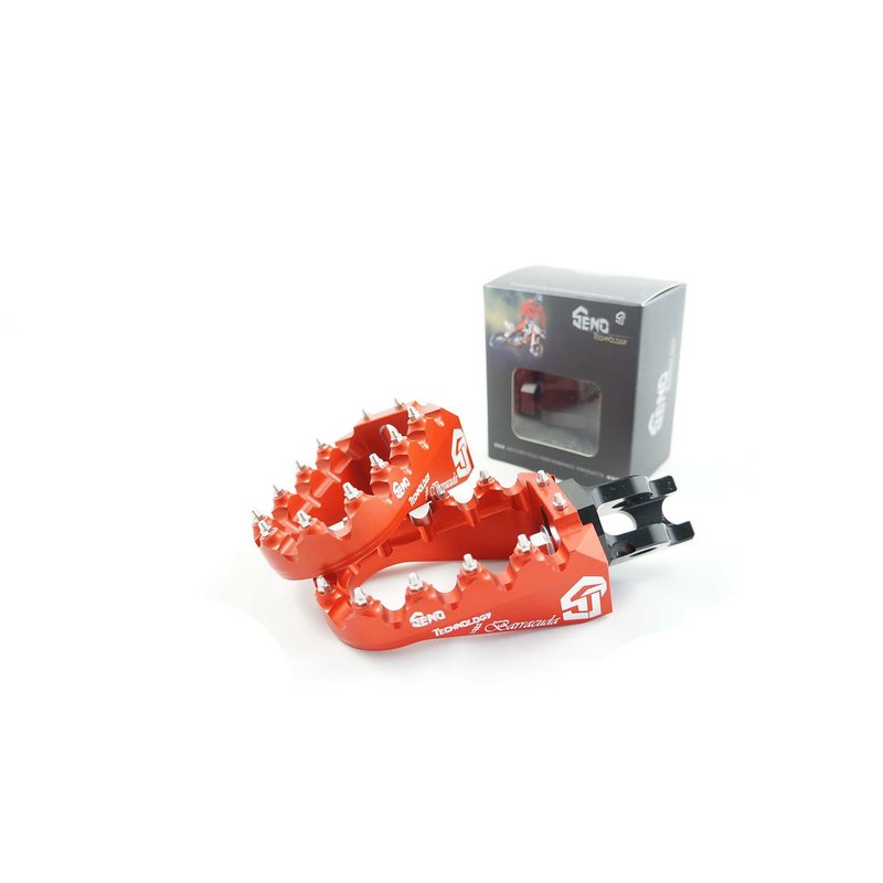 Footpegs adjustable #Barracuda KTM/ Beta/ Husqvarna/ Sherco/ Husaberg, orange